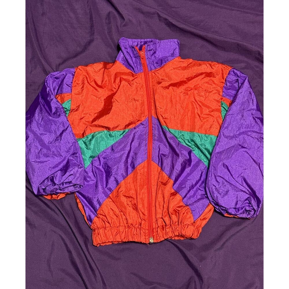 Vintage Toddler Windbreaker Jacket J.P.I. Company 24 Months Nylon 80s Retro 90s